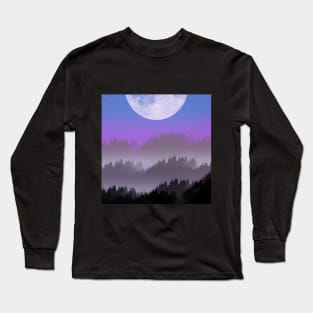 Night with mist Long Sleeve T-Shirt